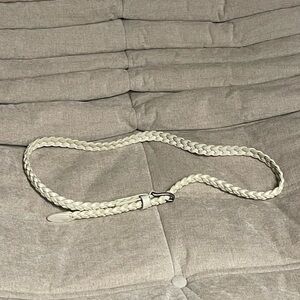 Uniqlo Braided Cream Belt